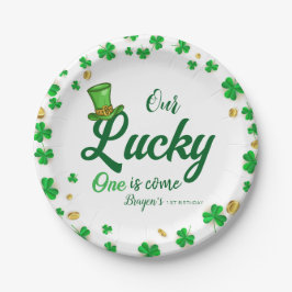 Lucky One – St. Patrick’s Day Eerste Verjaardag Papieren Bordje