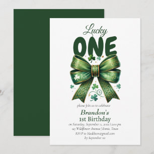 Lucky One St Patricks Dag 1e verjaardag Kaart