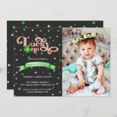 Lucky One | St. Patrick's Day 1st Birthday (Voorkant / Achterkant)