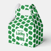 Lucky One St Patrick's Day 1st Birthday Bedankdoosjes (Voorkant Zijde)