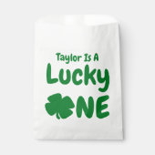 Lucky One St Patrick's Day 1st Birthday Bedankzakje (Voorkant)