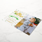 Lucky One | St. Patrick's Day 1st Birthday Folie Uitnodiging (Gedraaid)