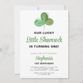 Lucky One St. Patrick's Day 1st Birthday Kaart (Voorkant)