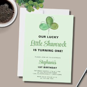 Lucky One St. Patrick's Day 1st Birthday Kaart