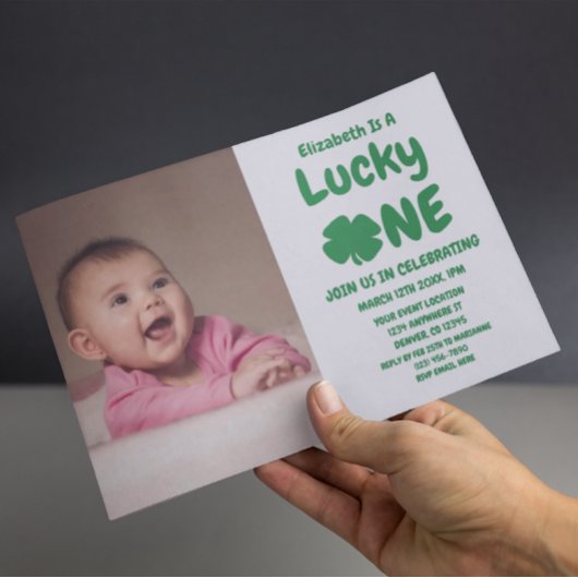 Lucky One St Patrick's Day 1st Birthday Kaart