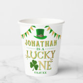 Lucky One St. Patrick's Day 1st Birthday Papieren Bekers (Voorkant)