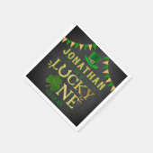 Lucky One St. Patrick's Day 1st Birthday Servet (Hoek)