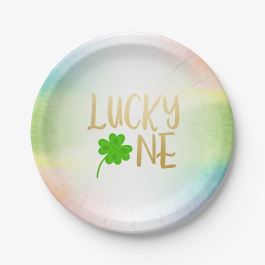 Lucky One St. Patricks Day Birthday Papieren Bordje (Voorkant)