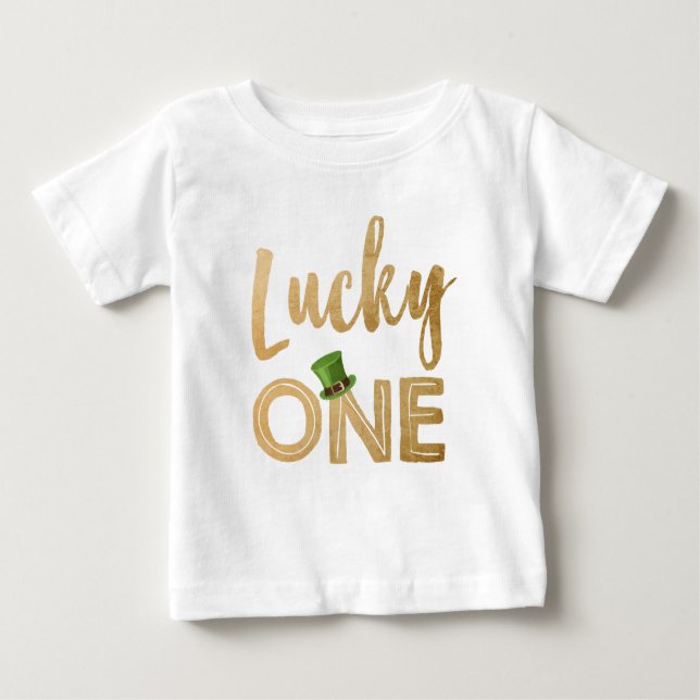 Lucky One St Patrick's Day T-shirt bébé bébé bébé (Devant)