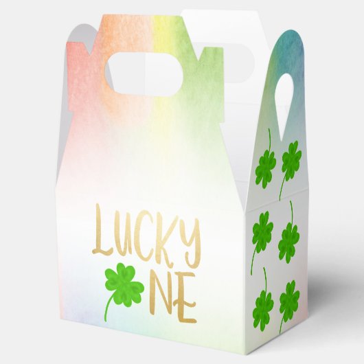 Lucky One St. Patrick's Day Verjaardag Bedankdoosjes (Geopend)