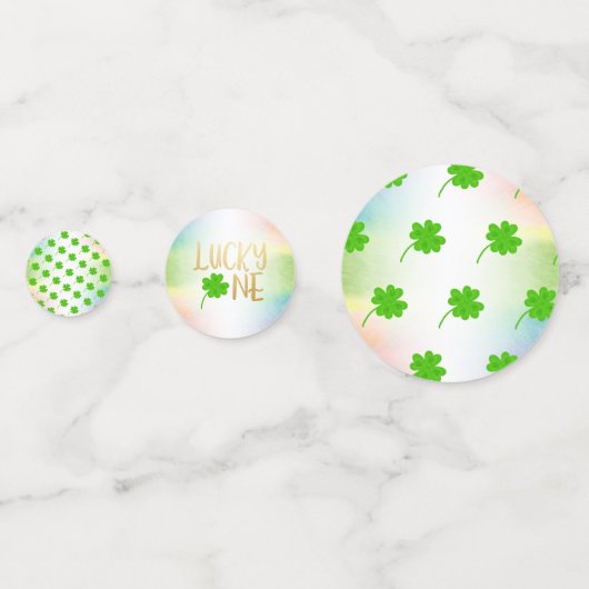 Lucky One St. Patrick's Day Verjaardag Confetti (Achterkanten)