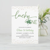 Lucky One verjaardagsuitnodiging, St. Patrick's th Kaart (Staand voorkant)
