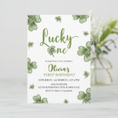 Lucky One verjaardagsuitnodiging, St. Patrick's th Kaart (Staand voorkant)
