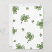 Lucky One verjaardagsuitnodiging, St. Patrick's th Kaart (Achterkant)