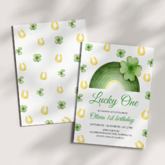 Lucky One verjaardagsuitnodiging, St. Patrick's th Kaart