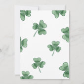 Lucky One verjaardagsuitnodiging, St. Patrick's th Kaart (Achterkant)