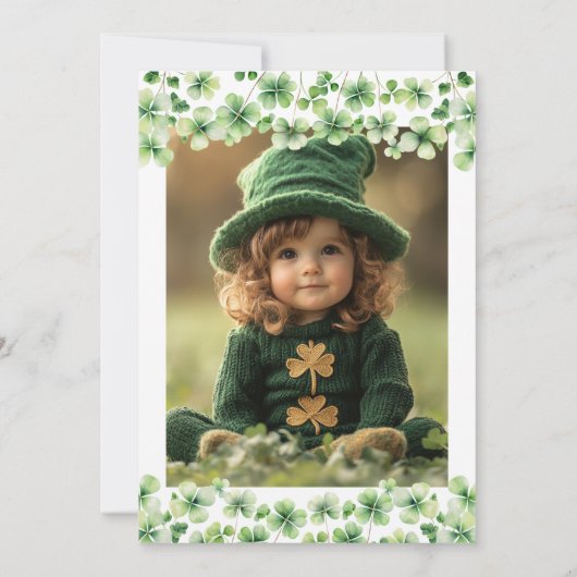 Lucky One verjaardagsuitnodiging, St. Patrick's th Kaart (Achterkant)