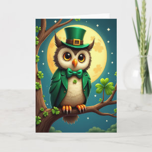 Lucky Owl Feestelijke Fun Kaart