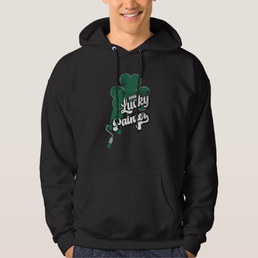 Lucky Painter Shamrock C St Patricks Day Hoodie (Voorkant)