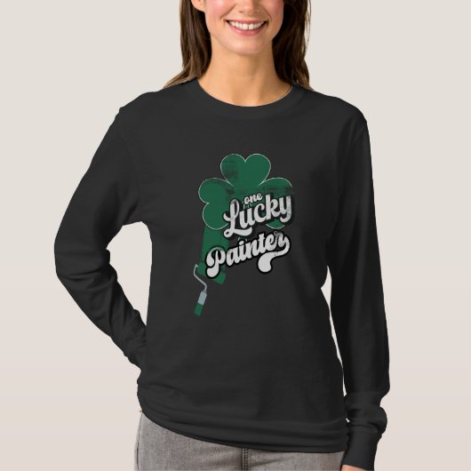 Lucky Painter Shamrock C St Patricks Day T-shirt (Voorkant)