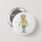 Lucky Pants Ronde Button 5,7 Cm (Voorkant /achterkant)