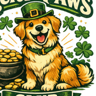 Lucky Paws Club St. Patrick's Day Hondenshirt T-shirt