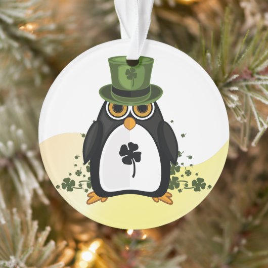 Lucky Penguin Saint-Patrick Clover Irlandais (Arbre)