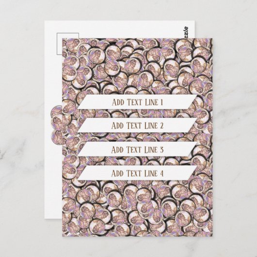 Lucky Pennies Briefkaart (Voorkant / Achterkant)