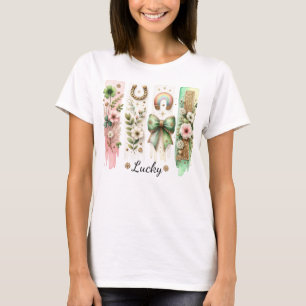 Lucky penseelstreek St. Patrick's Day T-shirt