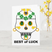 Lucky Pirate Skull Kaart (Gele Bloem)