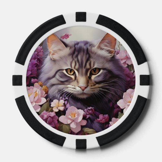 Lucky Pocker Chips voor Cat Lovers (Voorkant)