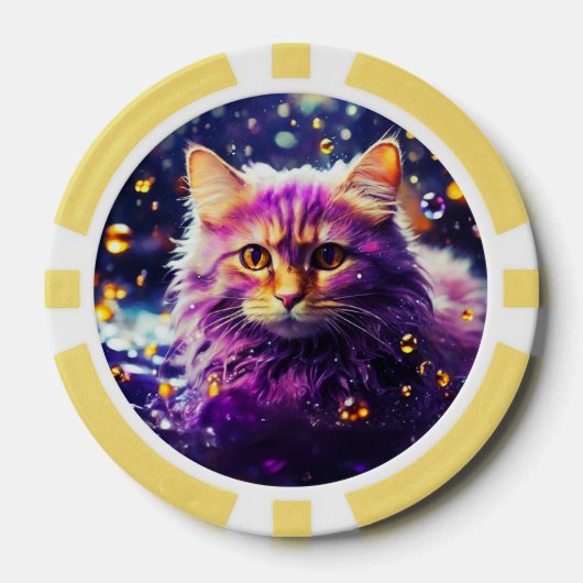 Lucky Pocker Chips voor Cat Lovers (Voorkant)