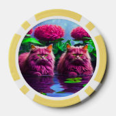 Lucky Poker Chips for Cat Lovers (Achterkant)