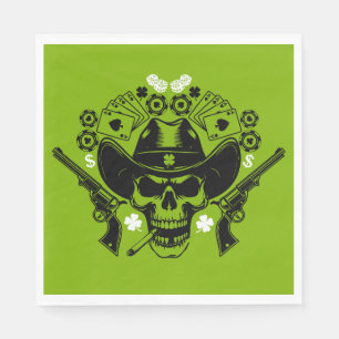 Lucky Poker Skull Servet