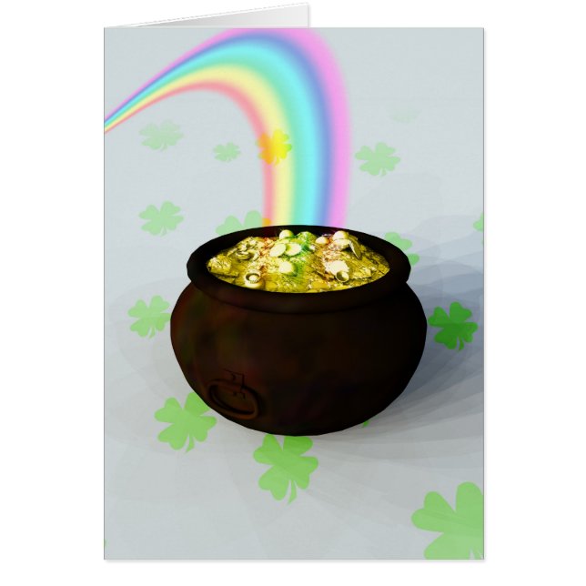 Lucky Pot of Gold Kaart (Voorkant)