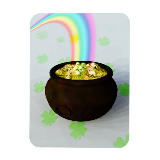 Lucky Pot of Gold Magneet (Verticaal)
