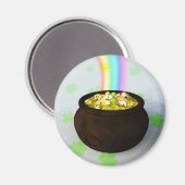 Lucky Pot of Gold Magnet Magneet (Voorkant / Achterkant)