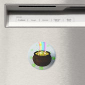 Lucky Pot of Gold Magnet Magneet (Insitu (Vaatwasser))