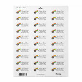Lucky Pot of Gold Rainbow St. Patrick's Day Etiket (Full Sheet)