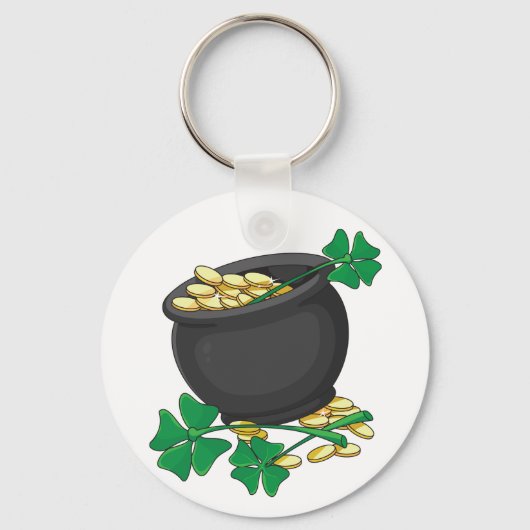 Lucky Pot of Gold Sleutelhanger (Voorkant)