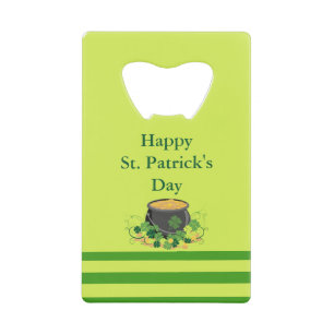Lucky Pot van Gold St. Patrick's Kredietkaart Flessenopener