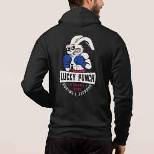 Lucky Punch Boksen - banner blauw Hoodie