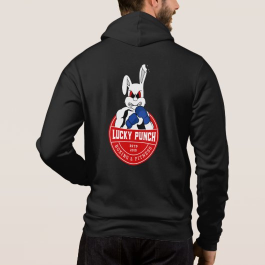 Lucky Punch Boxing - Old School Hoodie (Achterkant)