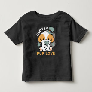 Lucky Pup met Klaver - St. Patrick's Day Gift Kinder Shirts