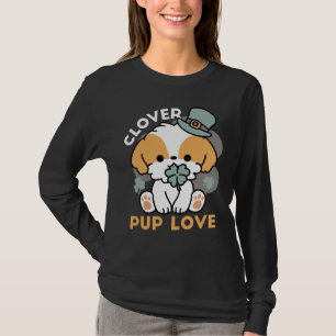 Lucky Pup met Klaver - St. Patrick's Day Gift T-shirt