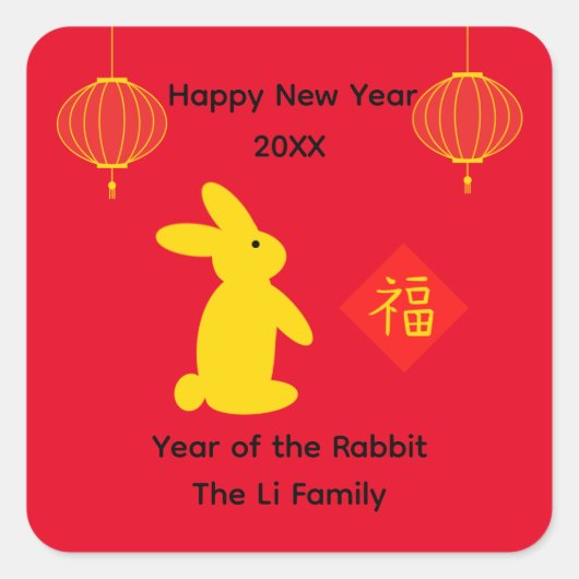 Lucky Rabbit #4-2 Sticker (Voorkant)