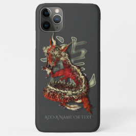 Lucky Red Chinese Dragon Symbol iPhone 11 Pro Max Hoesje