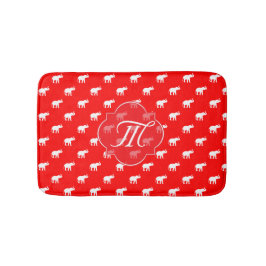Lucky Red Elephant Bath Mat
