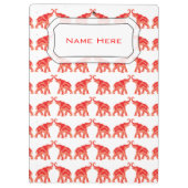 Lucky Red Elephant Klembord (Achterkant)