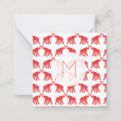 Lucky Red Elephant Notitiekaartje (Voorkant)